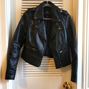 American Eagle faux leather motorcycle jacket XS